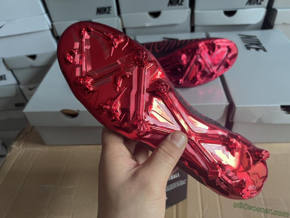 Nike Phantom GX Elite DF Link FG Firm Ground Soccer Cleats - Black/Red/White