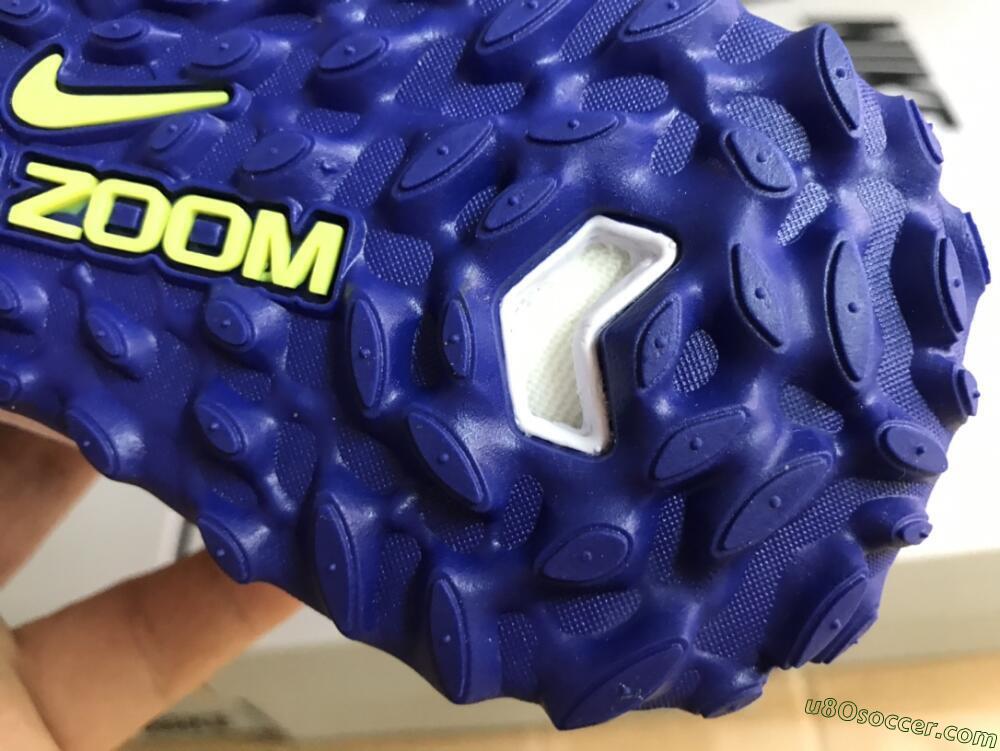 Nike Air Zoom Mercurial Superfly 9 Elite TF Artificial Turf Soccer Shoes - White/Blue/Pink