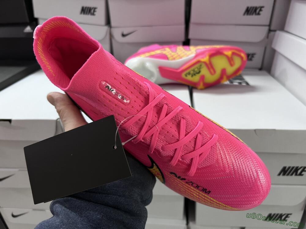 Nike Air Zoom Mercurial Superfly 9 Elite FG Firm Ground Soccer Cleats - Red/Black/Yellow