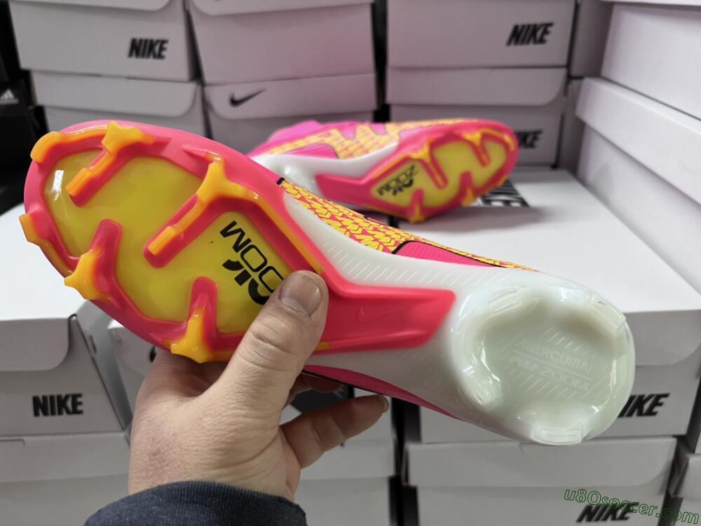 Nike Air Zoom Mercurial Superfly 9 Elite FG Firm Ground Soccer Cleats - Red/Black/Yellow