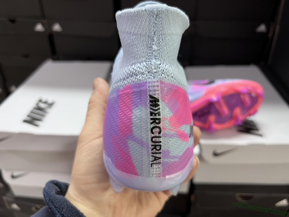 Nike Air Zoom Mercurial Superfly 9 Elite FG Firm Ground Soccer Cleats - Blue/Purple/Pink