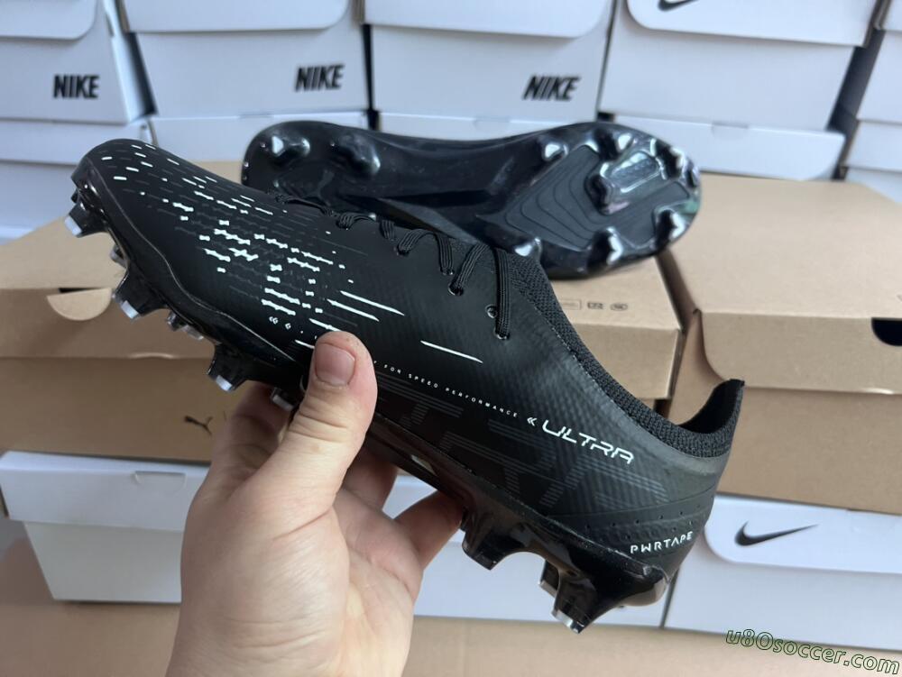 Puma Ultra Ultimate FG Firm Ground Soccer Cleats - Black/Whtie