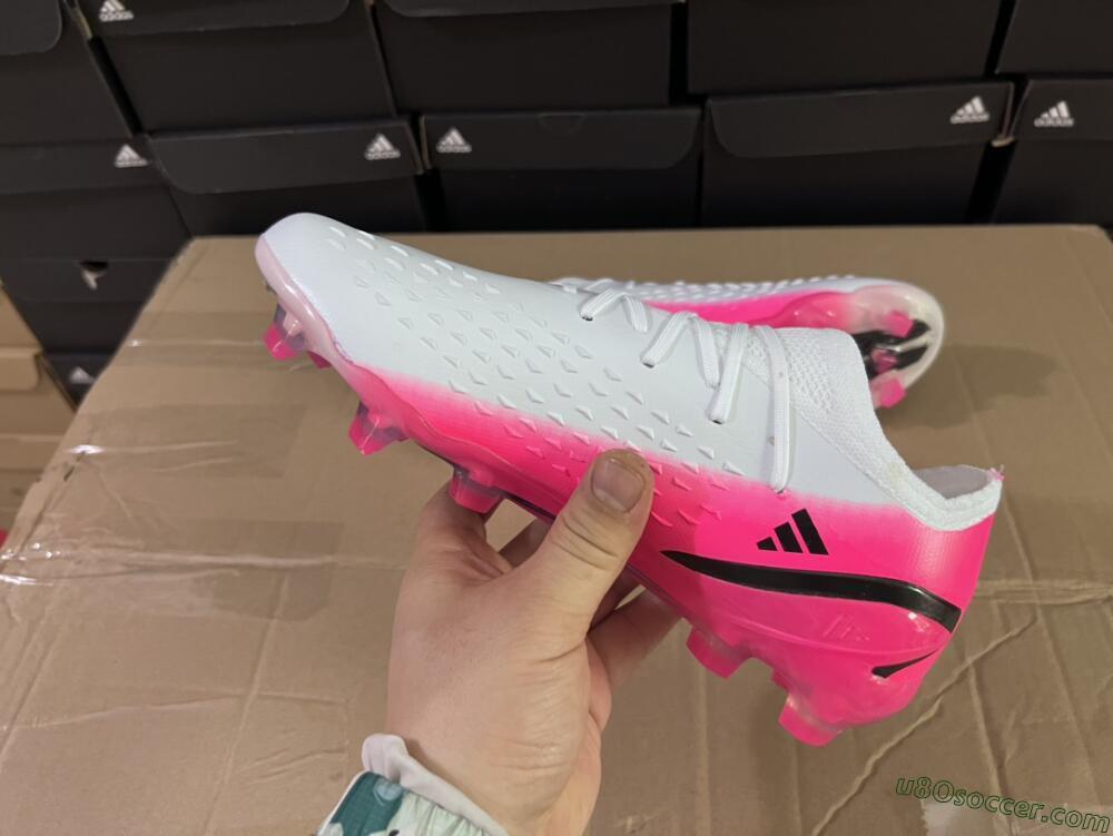 adidas SPEEDFLOW 1 ホワイト/ピンク. Size 28cm White, Pink & Black FG Soccer Cleats | Speedportal.1 by Adidas