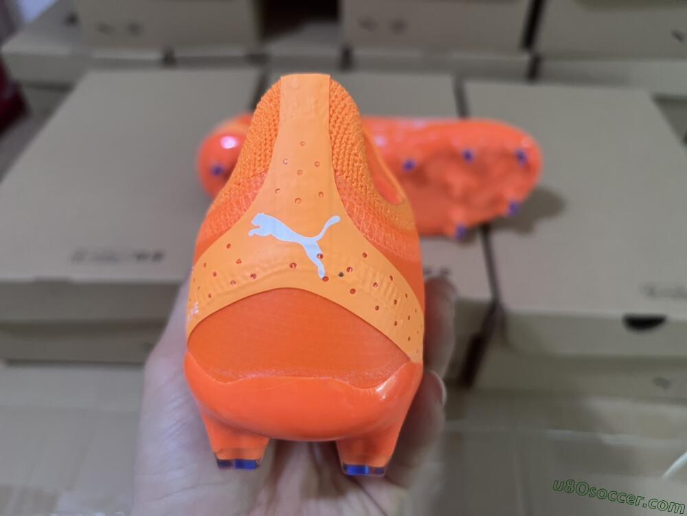 Puma Ultra Ultimate FG Firm Ground Soccer Cleats - Orange/White/Blue