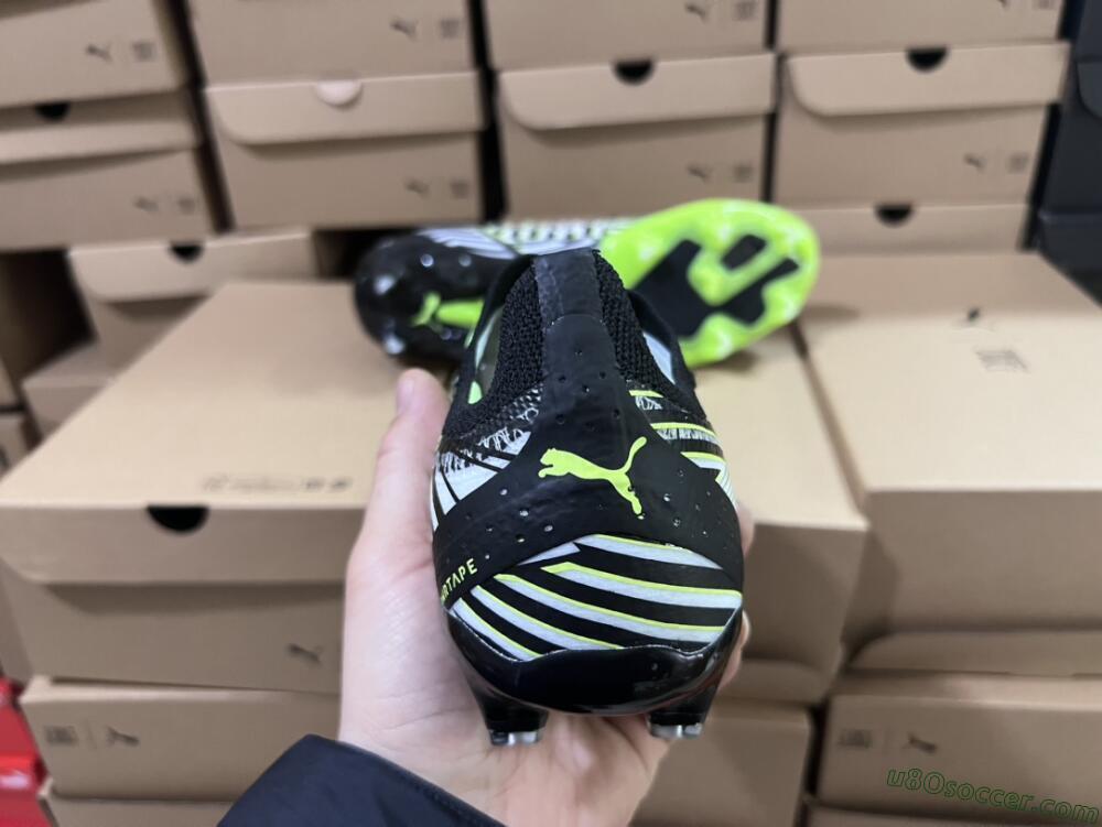 Puma Ultra Ultimate FG Firm Ground Soccer Cleats - White/Black/Green
