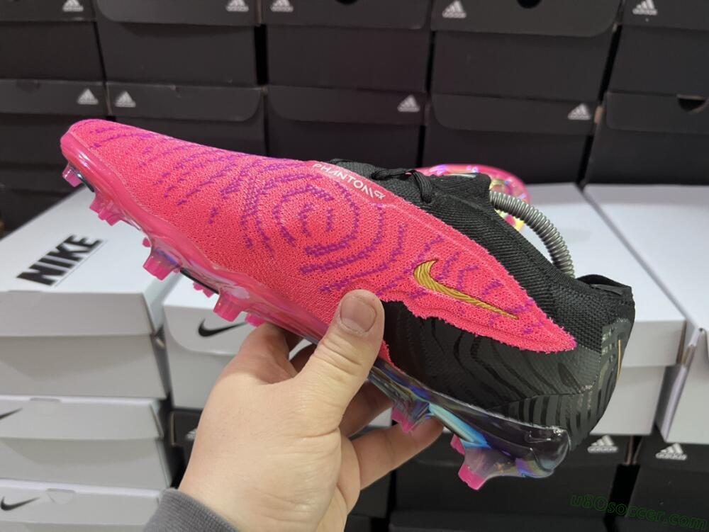 Nike Phantom GX Elite FG Firm Ground Soccer Cleats - Pink/Black