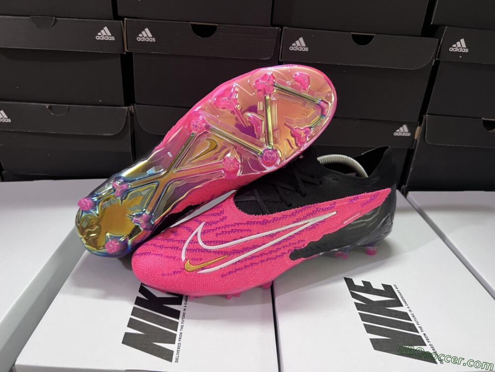 Nike Phantom GX Elite FG Firm Ground Soccer Cleats - Pink/Black