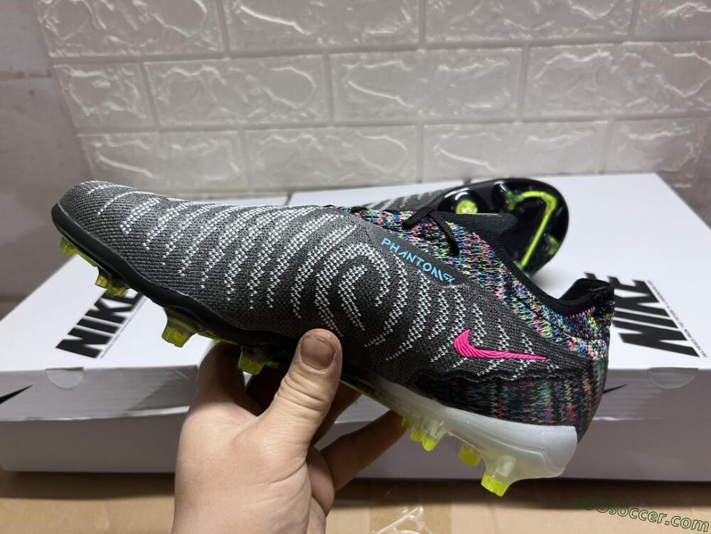 Nike Phantom GX Elite FG Firm Ground Soccer Cleats - Grey/Rainbow