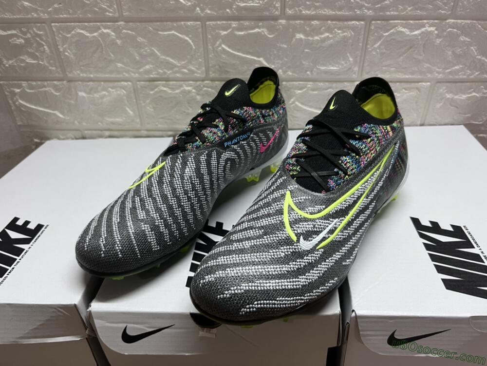 Nike Phantom GX Elite FG Firm Ground Soccer Cleats - Grey/Rainbow