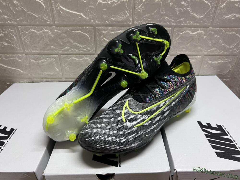 Nike Phantom GX Elite FG Firm Ground Soccer Cleats - Grey/Rainbow