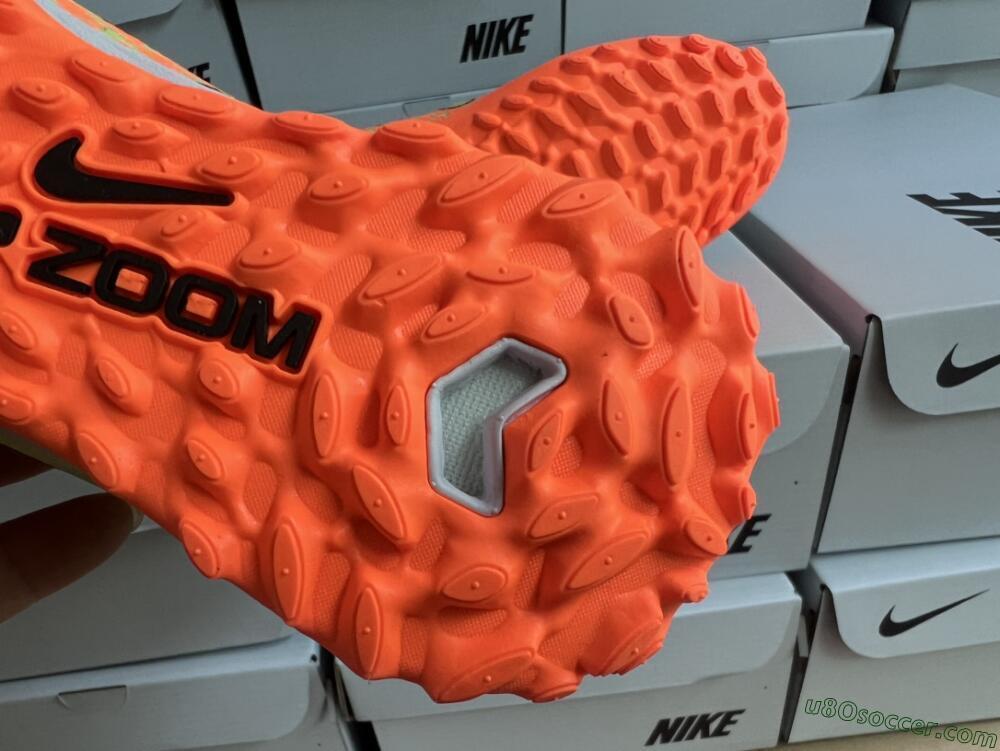 Nike Air Zoom Mercurial Vapor 15 Elite TF Artificial Turf Soccer Shoes - Green/Black/Orange