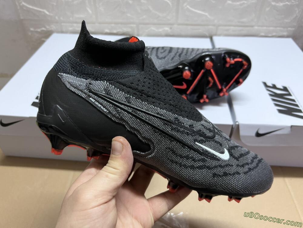 Nike Phantom GX Elite DF FG Firm Ground Soccer Cleats - Black/White