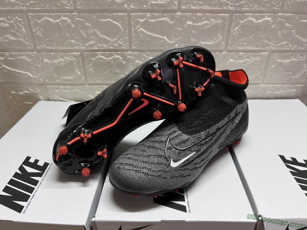 Nike Phantom GX Elite DF FG Firm Ground Soccer Cleats - Black/White