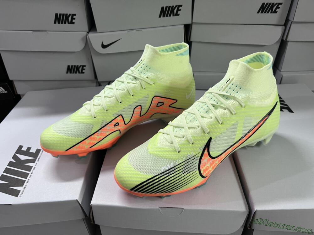 Nike Air Zoom Mercurial Superfly 9 Elite FG Firm Ground Soccer Cleats - Green/Orange