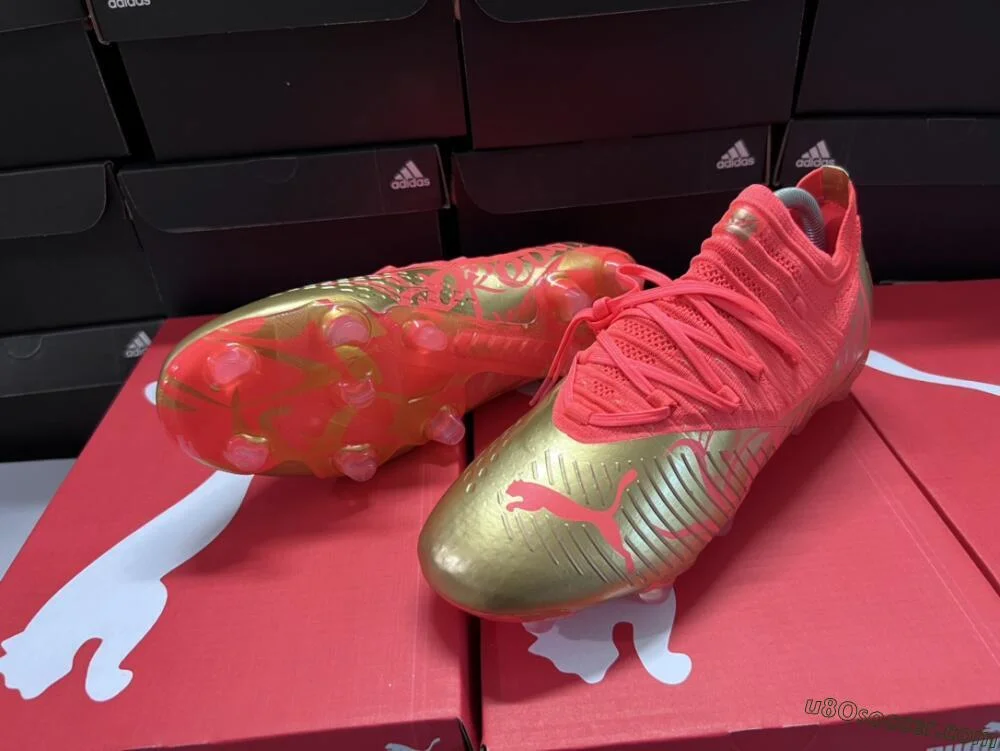 Red and Gold FG Soccer Cleats - Get the Best Performance