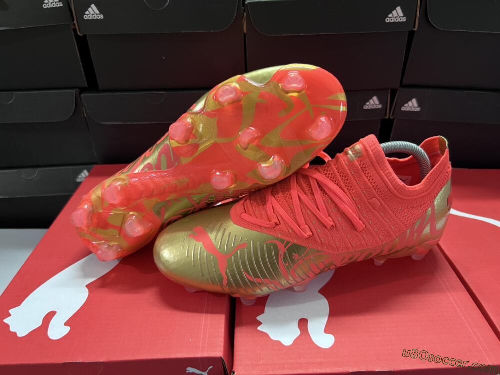 Puma Future Z 1.3 FG Firm Ground Soccer Cleats - Red/Gold