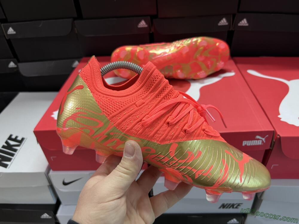 Puma Future Z 1.3 FG Firm Ground Soccer Cleats - Red/Gold