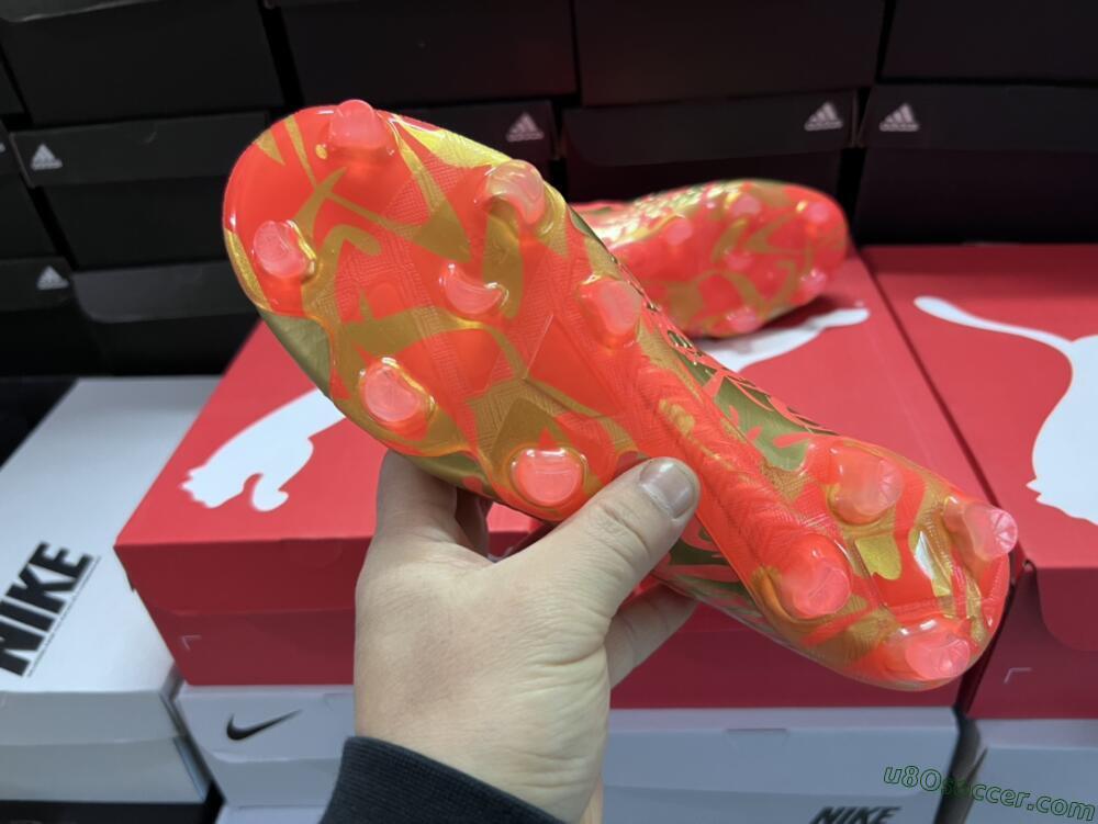 Puma Future Z 1.3 FG Firm Ground Soccer Cleats - Red/Gold
