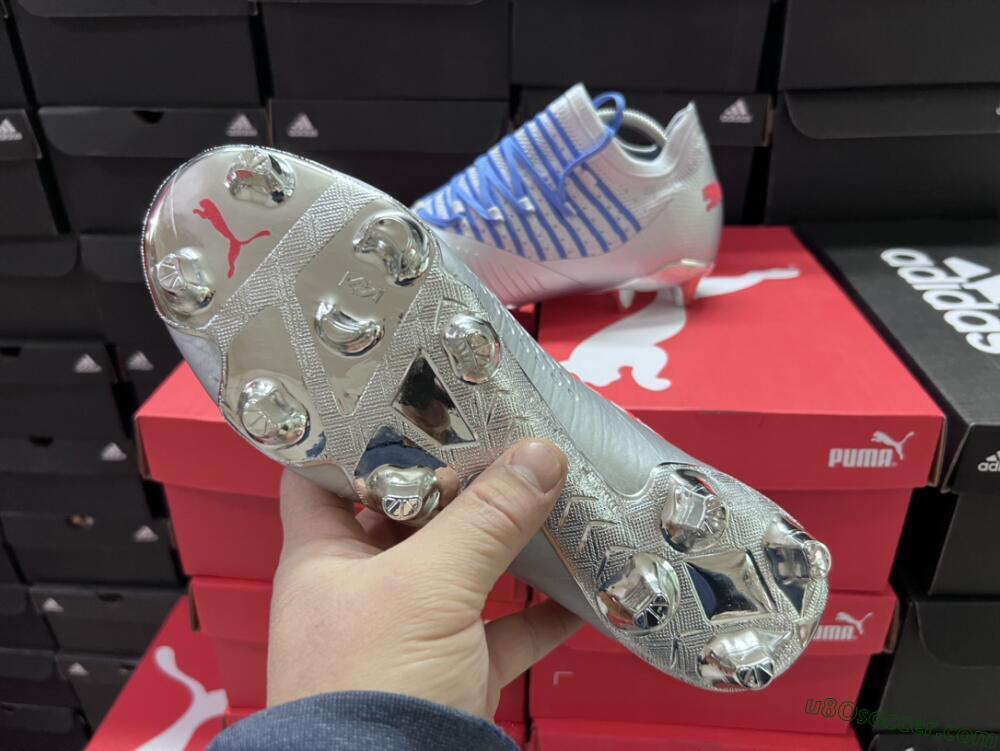 Puma Future Z 1.3 Instinct FG Firm Ground Soccer Cleats - Silver/Blue