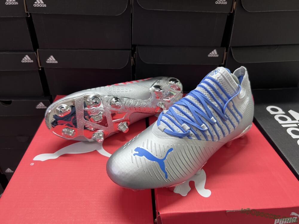 Puma Future Z 1.3 Instinct FG Firm Ground Soccer Cleats - Silver/Blue