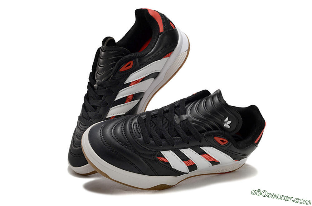 Adidas Predator Mundial IC Indoor & Futsal Soccer Shoes - Black/White/Red 3