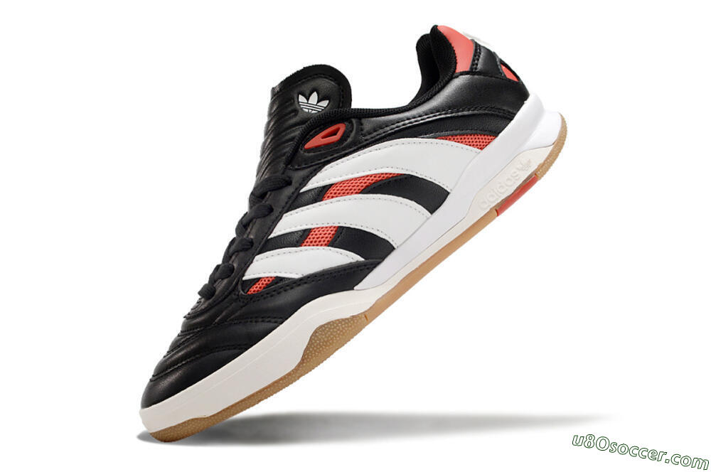 Adidas Predator Mundial IC Indoor & Futsal Soccer Shoes - Black/White/Red 4