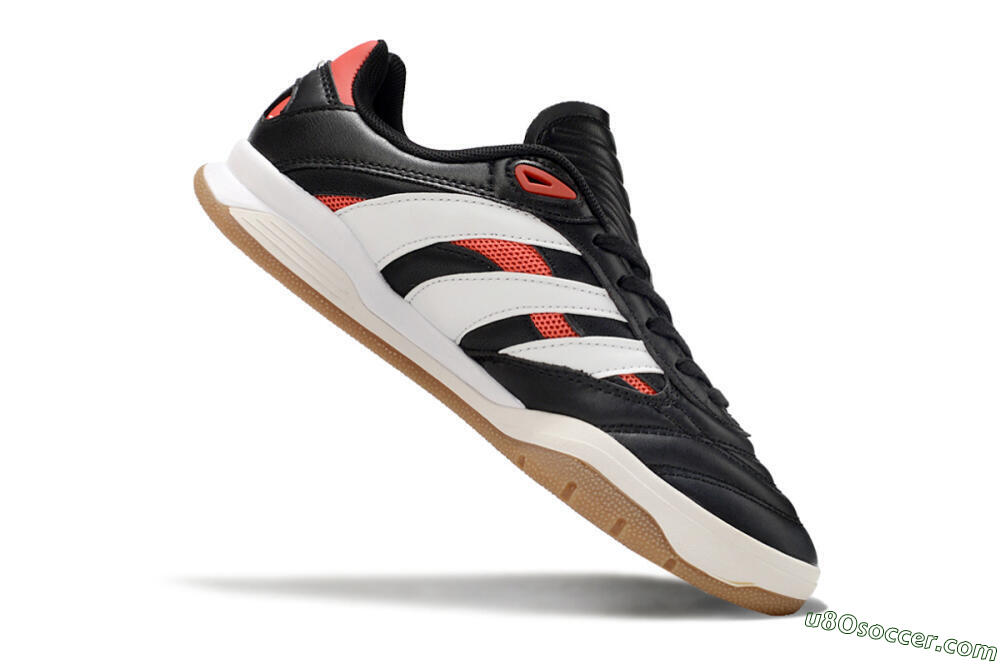 Adidas Predator Mundial IC Indoor & Futsal Soccer Shoes - Black/White/Red 5