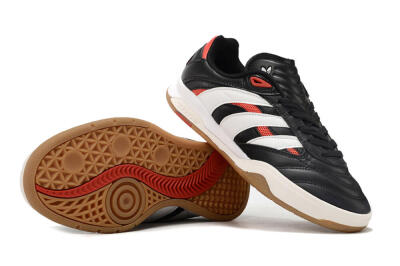 Adidas Predator Mundial IC Indoor & Futsal Soccer Shoes - Black/White/Red