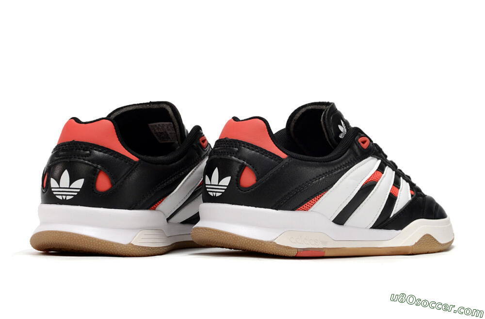 Adidas Predator Mundial IC Indoor & Futsal Soccer Shoes - Black/White/Red 6