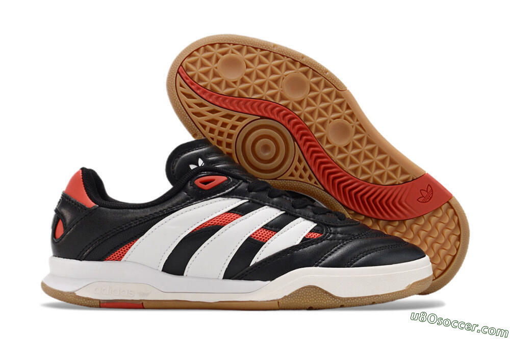 Adidas Predator Mundial IC Indoor & Futsal Soccer Shoes - Black/White/Red 1