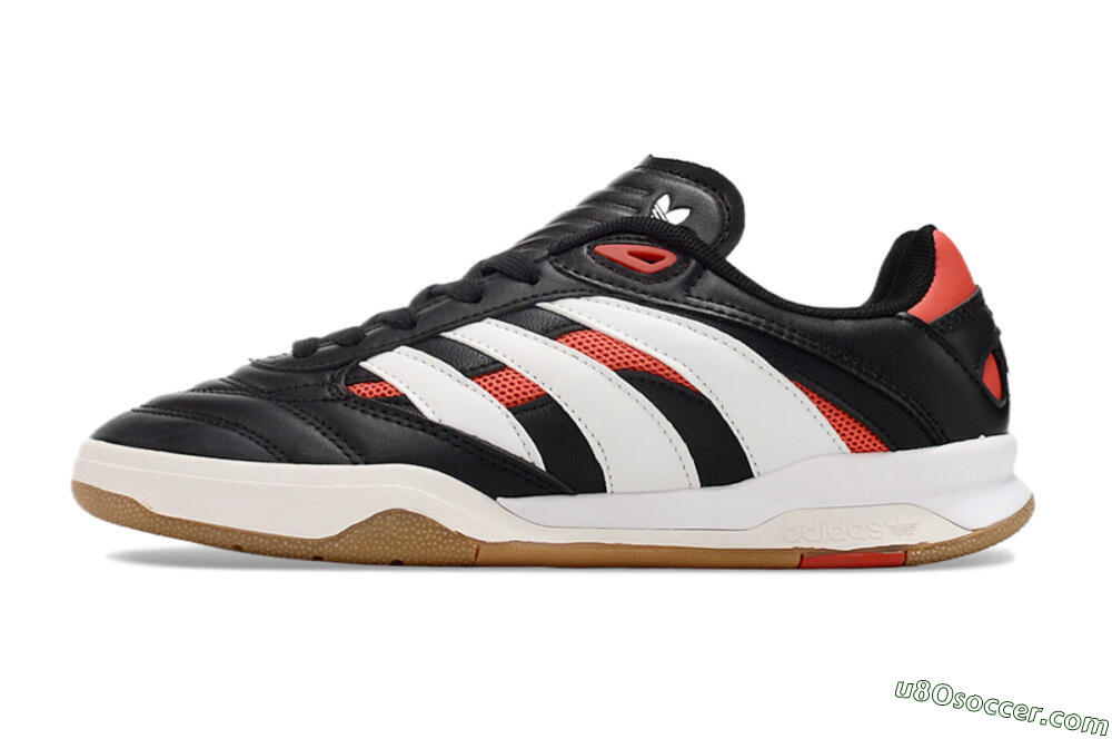 Adidas Predator Mundial IC Indoor & Futsal Soccer Shoes - Black/White/Red 2