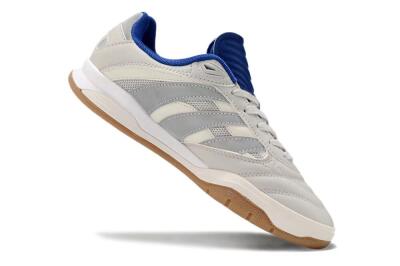 Adidas Predator Mundial IC Indoor & Futsal Soccer Shoes - Grey/Blue/White