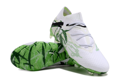 Puma Future 7 Ultimate FG Firm Ground Soccer Cleats - White/Black/Green