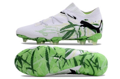 Puma Future 7 Ultimate FG Firm Ground Soccer Cleats - White/Black/Green