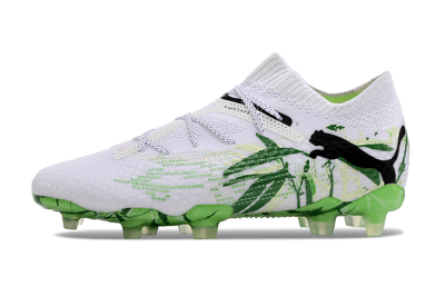 Puma Future 7 Ultimate FG Firm Ground Soccer Cleats - White/Black/Green