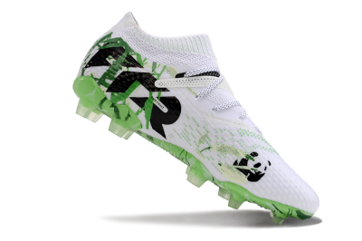 Puma Future 7 Ultimate FG Firm Ground Soccer Cleats - White/Black/Green