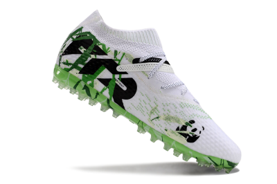 Puma Future 7 Ultimate MG Multi Ground Soccer Cleats - White/Black/Green