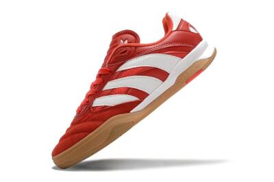 Adidas Predator Mundial IC Indoor & Futsal Soccer Shoes - Red/White/Brown