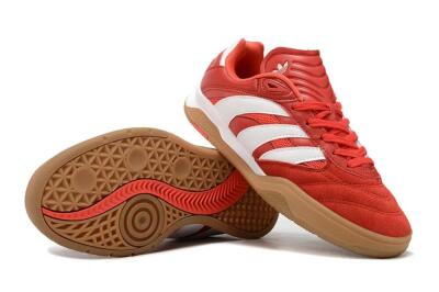 Adidas Predator Mundial IC Indoor & Futsal Soccer Shoes - Red/White/Brown