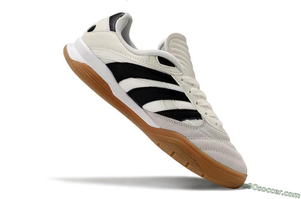 Adidas Predator Mundial IC Indoor & Futsal Soccer Shoes - Beige/Black/Brown 4