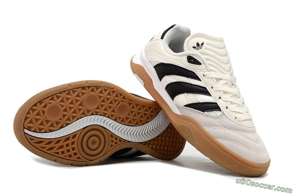 Adidas Predator Mundial IC Indoor & Futsal Soccer Shoes - Beige/Black/Brown 0