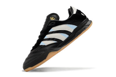 Adidas Predator Mundial IC Indoor & Futsal Soccer Shoes - Black/White/Blue