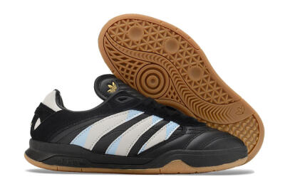 Adidas Predator Mundial IC Indoor & Futsal Soccer Shoes - Black/White/Blue
