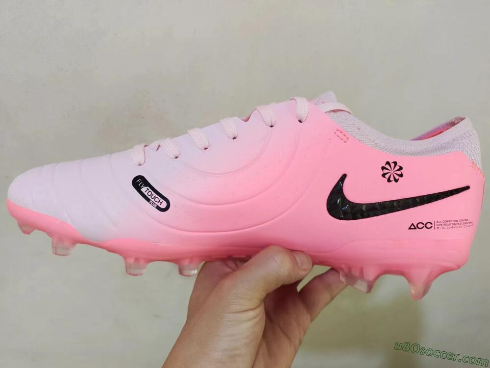 Nike Tiempo Legend 10 Elite FG Firm Ground Soccer Cleats - Pink/Black