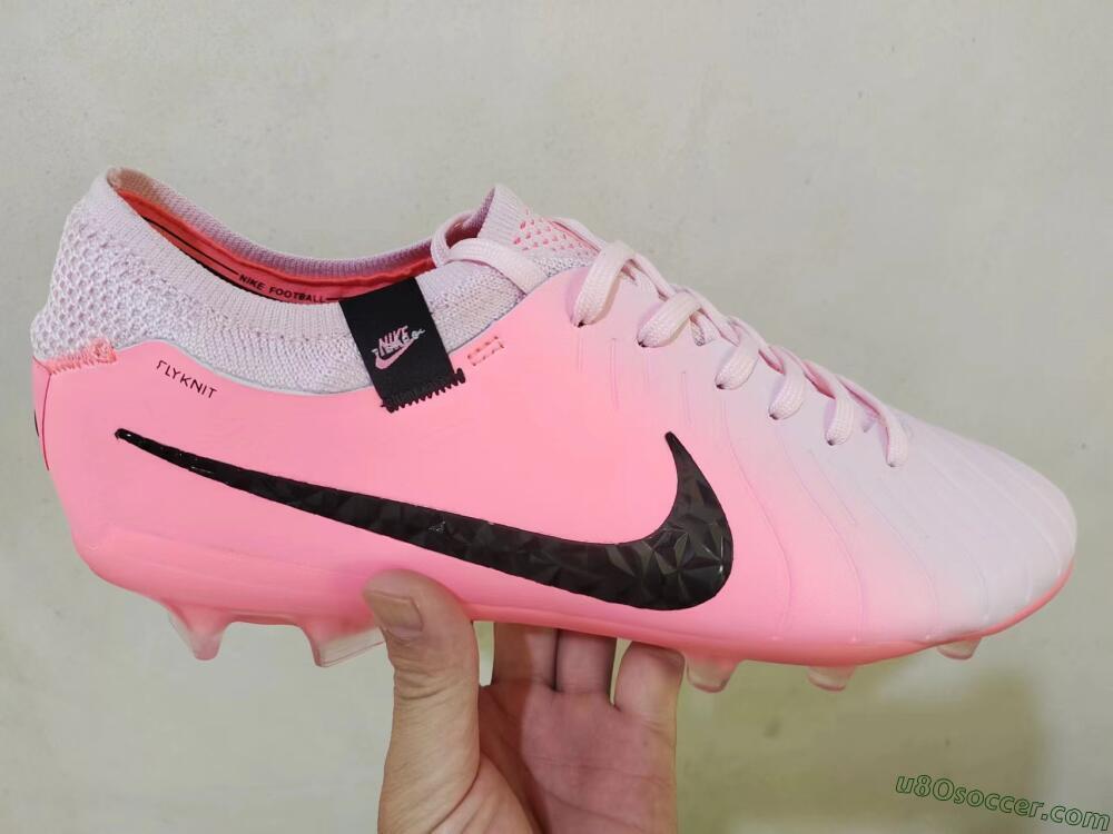 Nike Tiempo Legend 10 Elite FG Firm Ground Soccer Cleats - Pink/Black