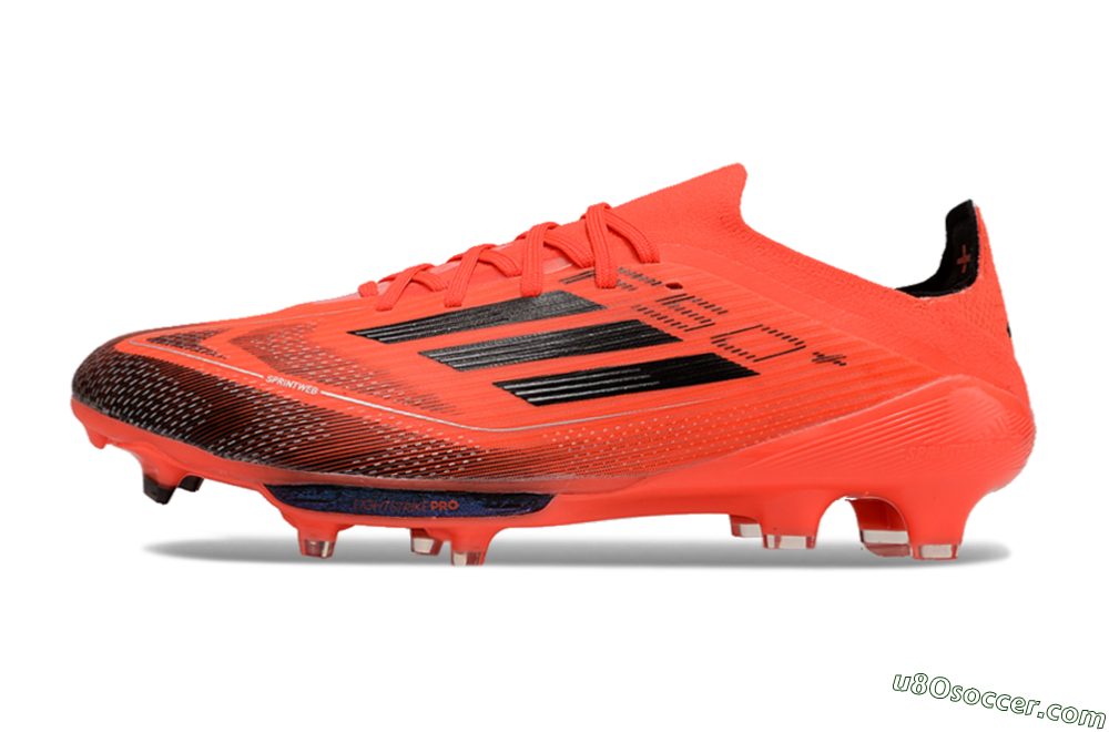 Adidas F50 Lightstrike Pro FG Firm Ground Soccer Cleats - Red/Black/White 2