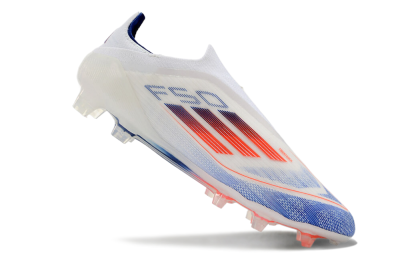 Adidas F50 Elite Laceless FG Firm Ground Soccer Cleats - Blue/Red/Beige