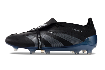 Adidas Predator Elite Tongue FG Firm Ground Soccer Cleats - Black/Silver/Blue