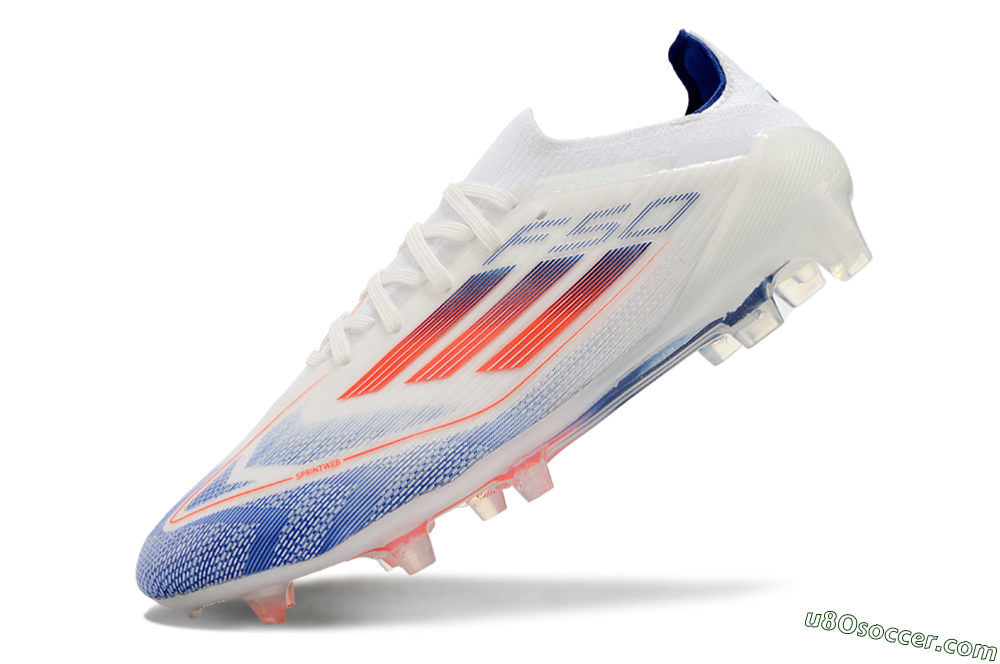 Adidas F50 Elite FG Firm Ground Soccer Cleats - Blue/Red/Beige 5