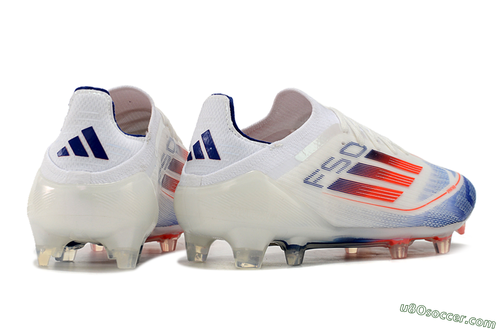 Adidas F50 Elite FG Firm Ground Soccer Cleats - Blue/Red/Beige 6